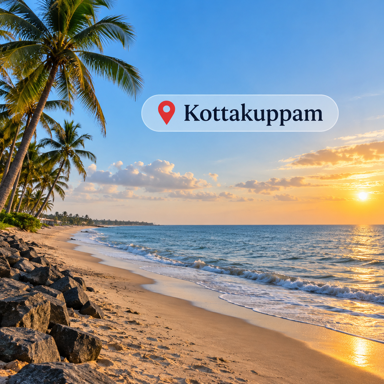 La Cocoteraie location near Pondicherry